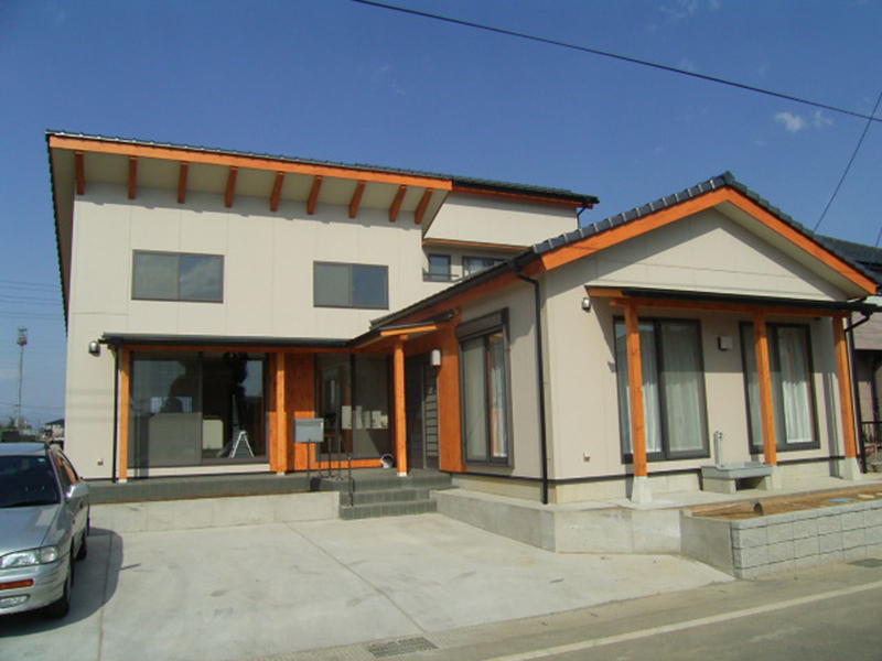 境町のＬ型の家